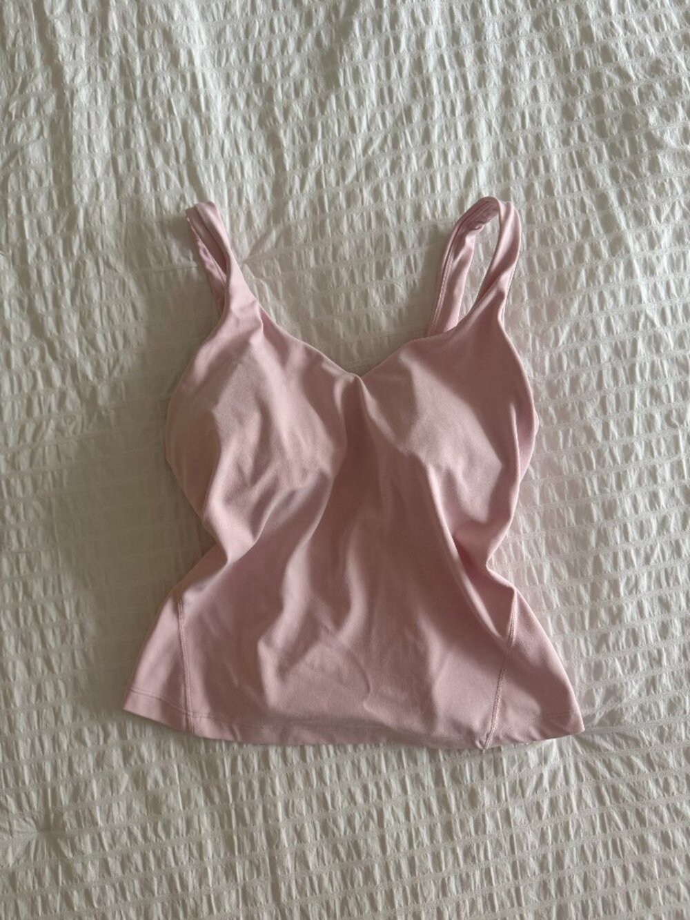 Lululemon Fitted Light Pink Tank Top